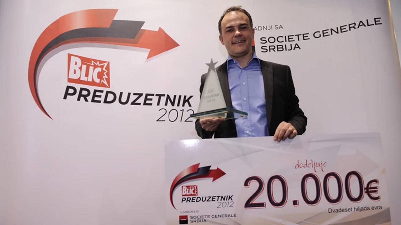 Nebojša Matić, MikroElektronika, winner of the