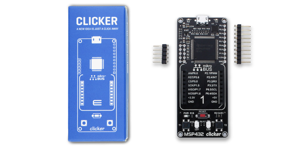 MikroElektronika Clicker 2 MCU Development Board - Fast Click Board Compatible (RRP £93)