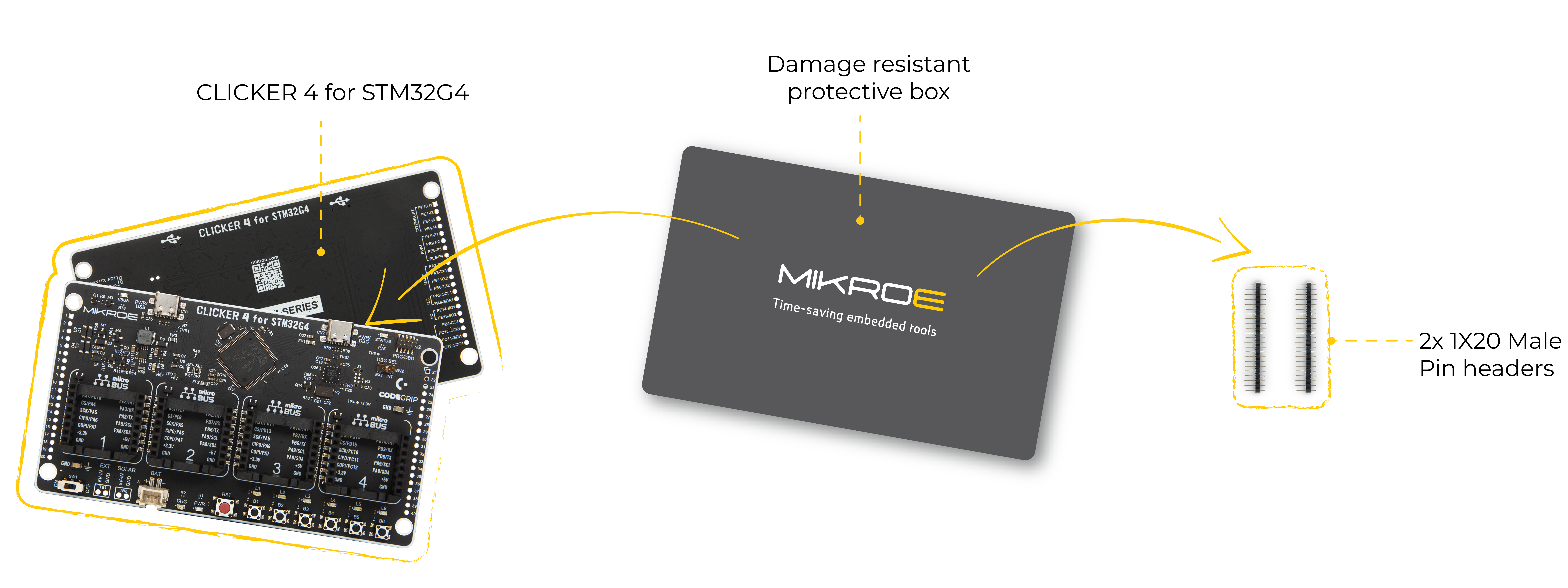 what is in the box clicker 4 for stm32g4